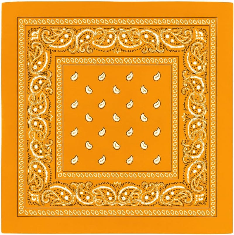 SUNRIBE 3 Pack Paisley Bandanas – 100% Cotton Square 21x21 Head Wrap, Headband, Face Cover, Neck Scarf for Men & Women - Image 1